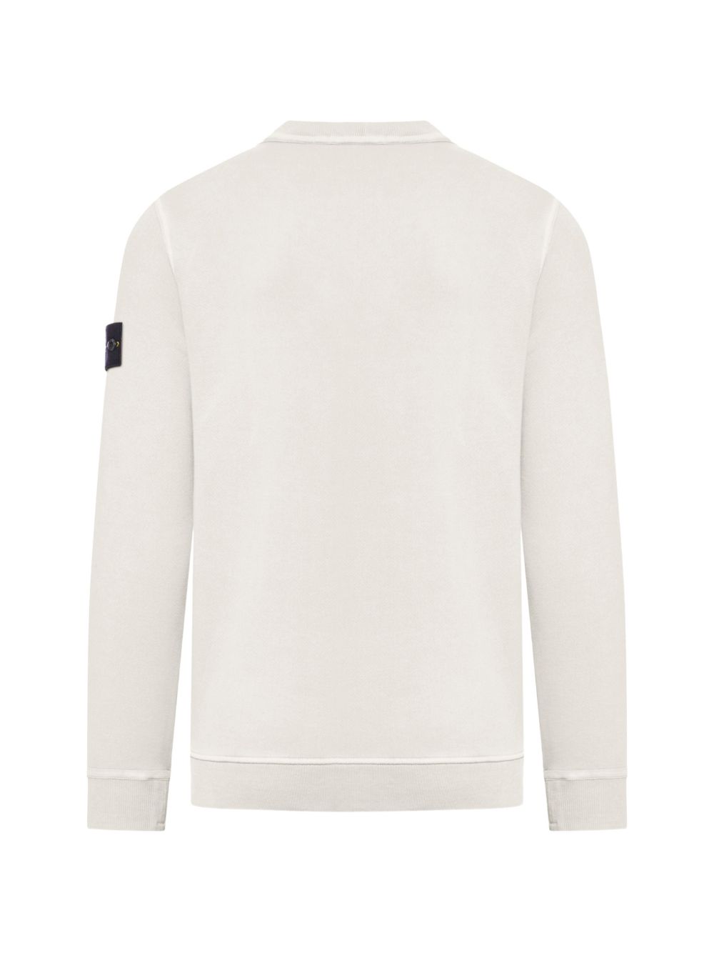 STONE ISLAND Felpa Girocollo in Cotone Avorio 