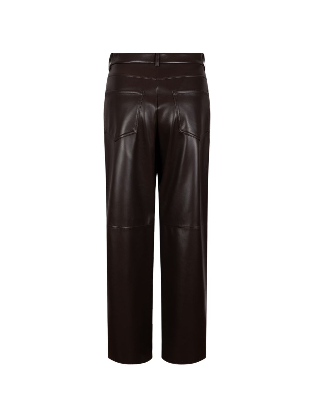 S MAX MARA Pantaloni in Jersey Spalmato Effetto Ecopelle marrone 