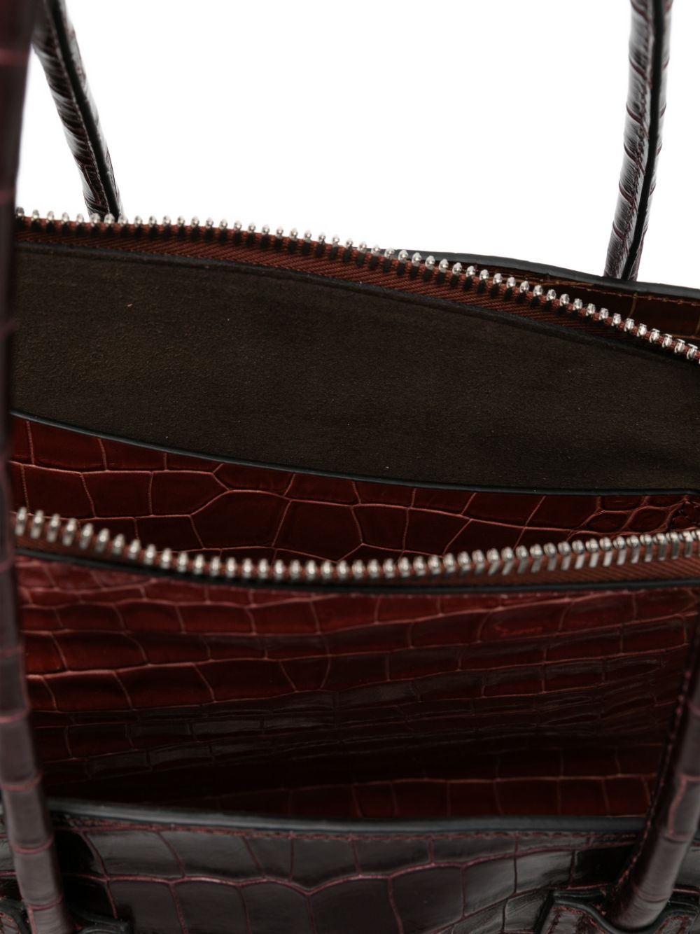 THE ATTICO Borsa a spalla La Passeggiata Medium rossa effetto cocco 
