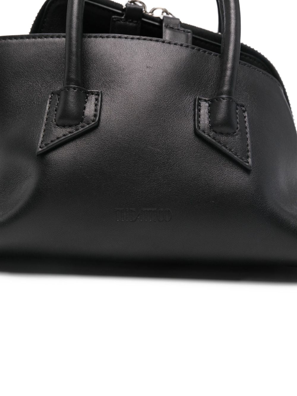 THE ATTICO Borsa a spalla La Passeggiata Mini in pelle nera 
