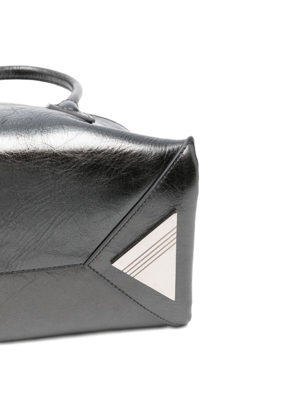 THE ATTICO Borsa a spalla La Passeggiata Mini grigio metallizzato 