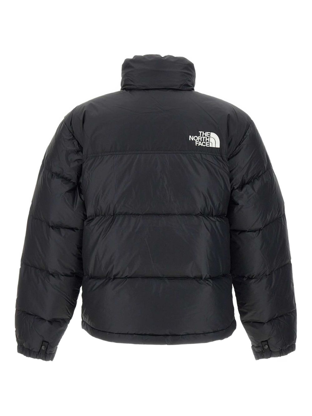 THE NORTH FACE Piumino corto con zip nero con logo 