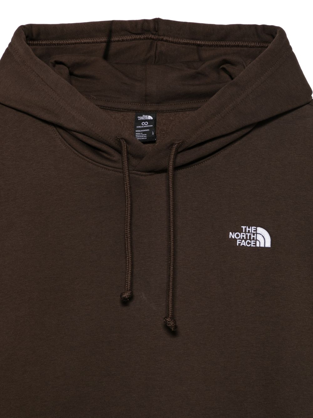 THE NORTH FACE Felpa marrone con cappuccio e logo 