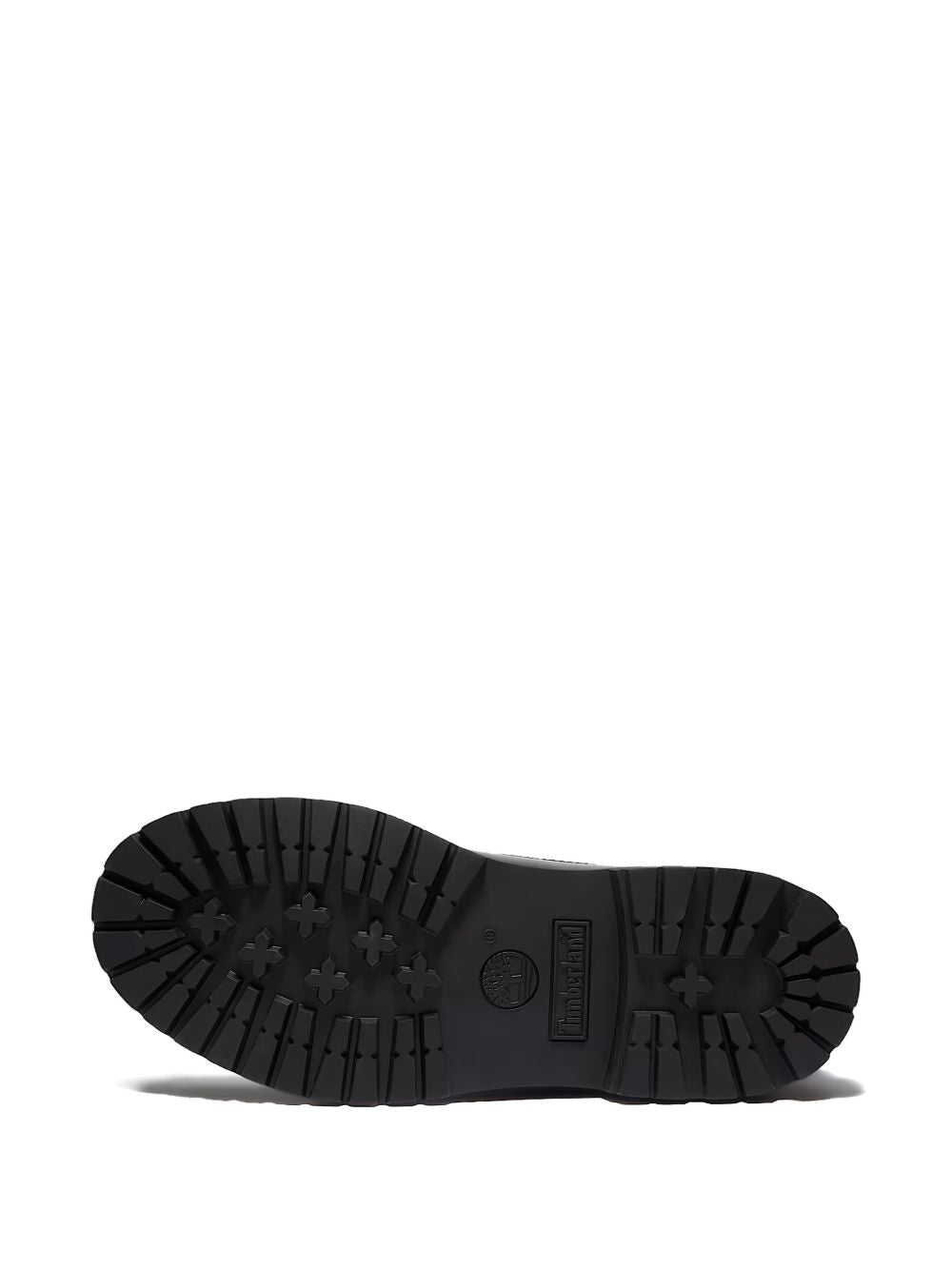 TIMBERLAND Stivaletti neri in suede con stringhe e suola carrarmato 