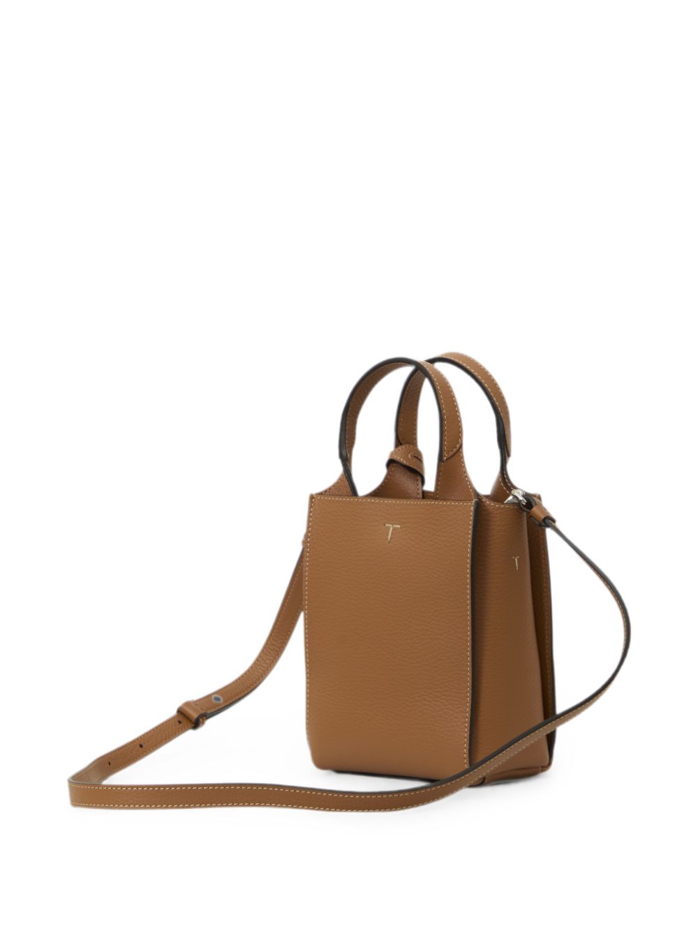 TODS Borsa Micro in Pelle Marrone 