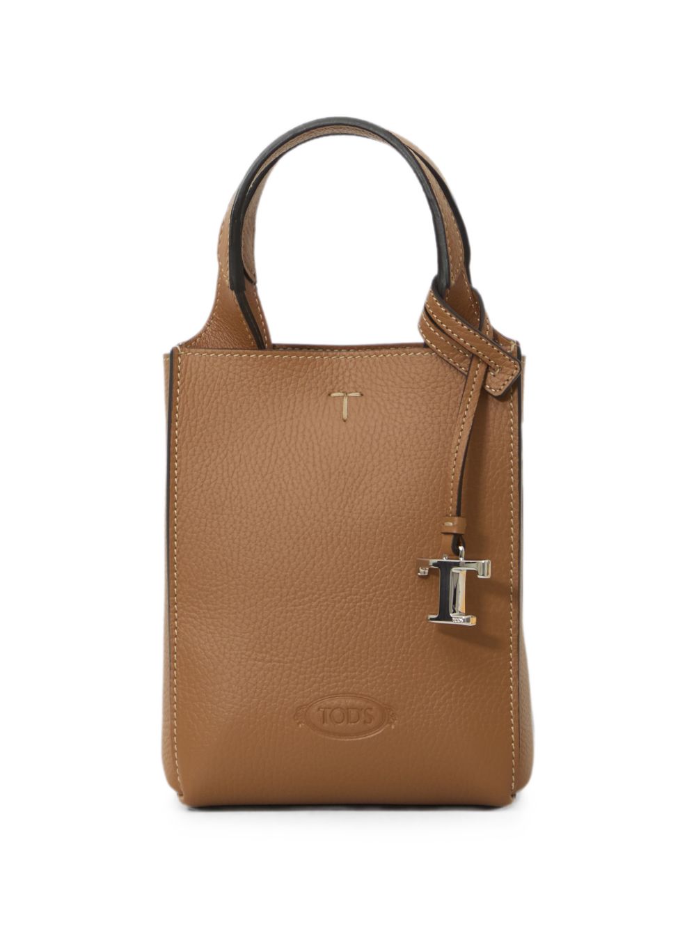 TODS Borsa Micro in Pelle Marrone 