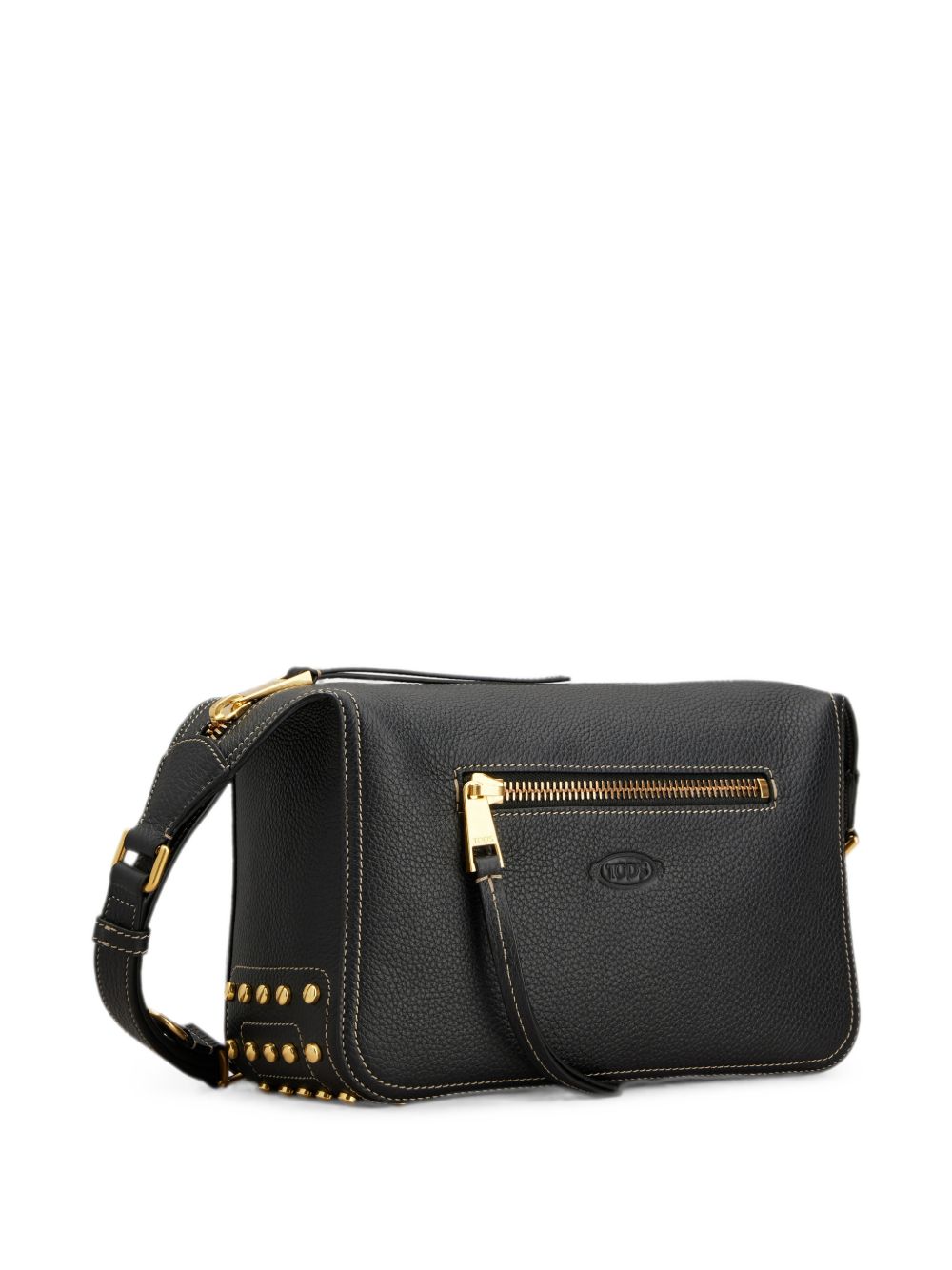 TODS Borsa a Spalla Nera in Pelle 