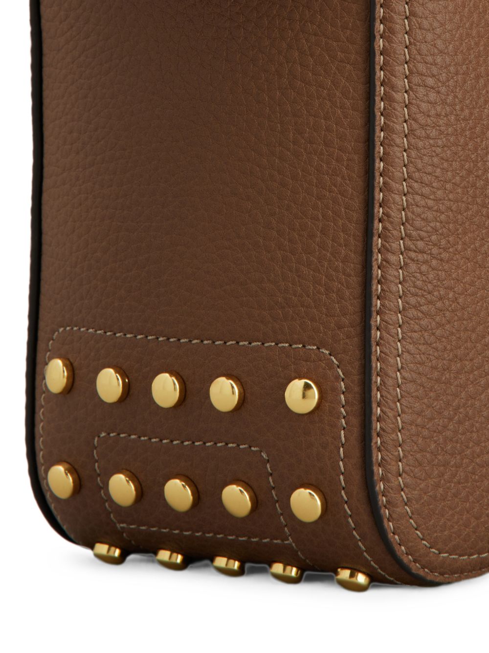 TODS Borsa a Spalla Mini in Pelle Marrone 