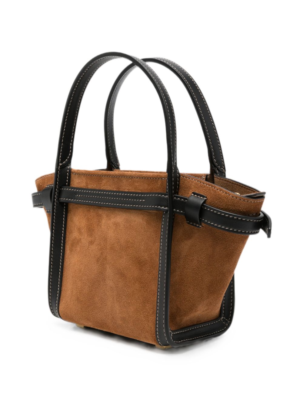 TODS Borsa a Spalla Mini in Pelle Marrone 