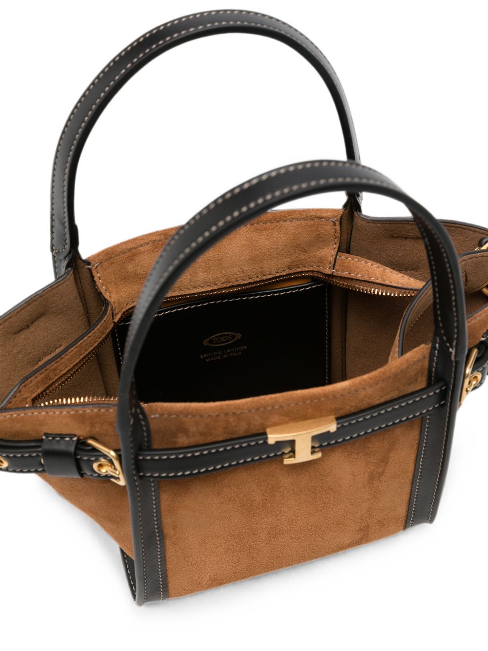 TODS Borsa a Spalla Mini in Pelle Marrone 