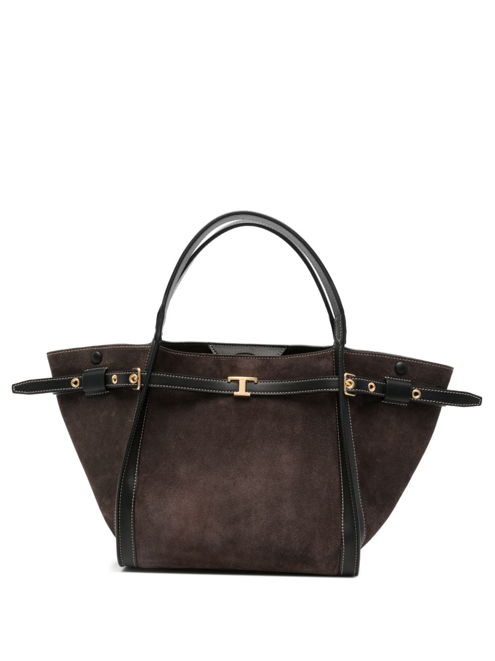 TODS Borsa a Spalla Mini in Pelle Marrone 