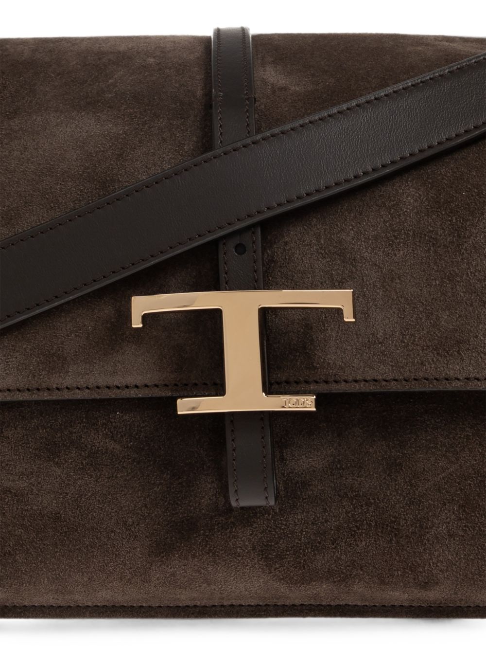 TODS Borsa a Spalla in Pelle Marrone 