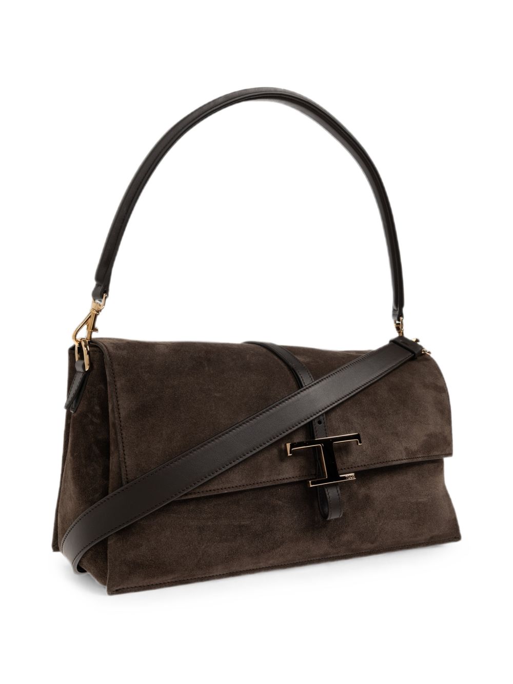 TODS Borsa a Spalla in Pelle Marrone 