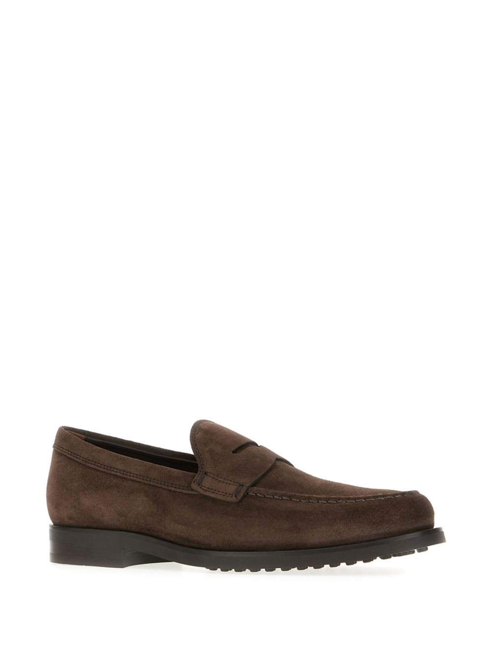 TODS Mocassino elegante in suede marrone 