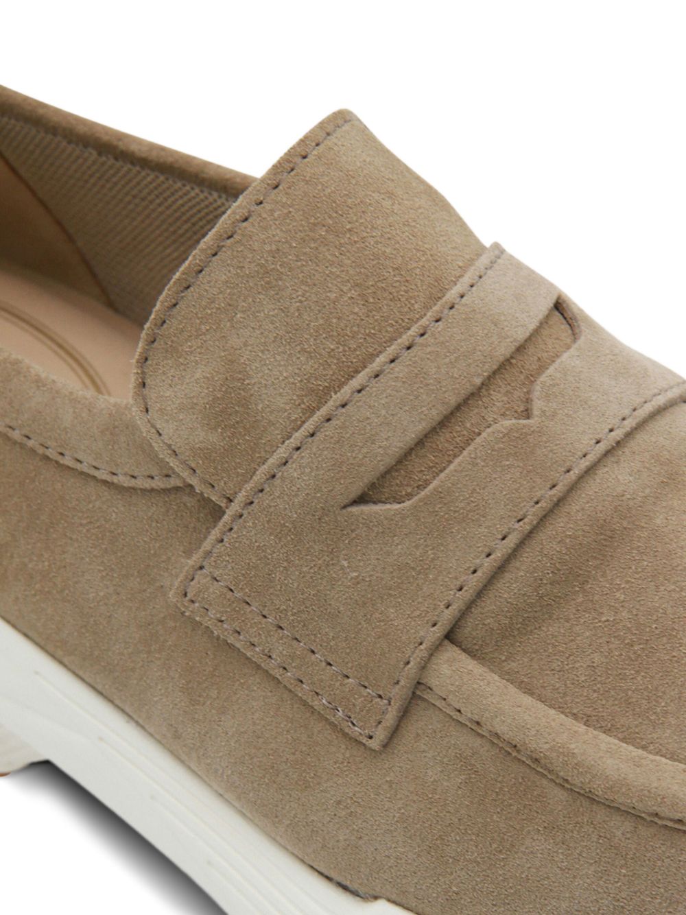 TODS Mocassino Sportivo in Camoscio Beige 