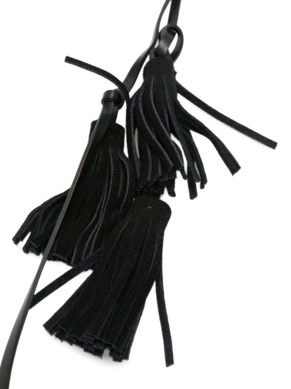 TWINSET Cintura nera con hardware oro 