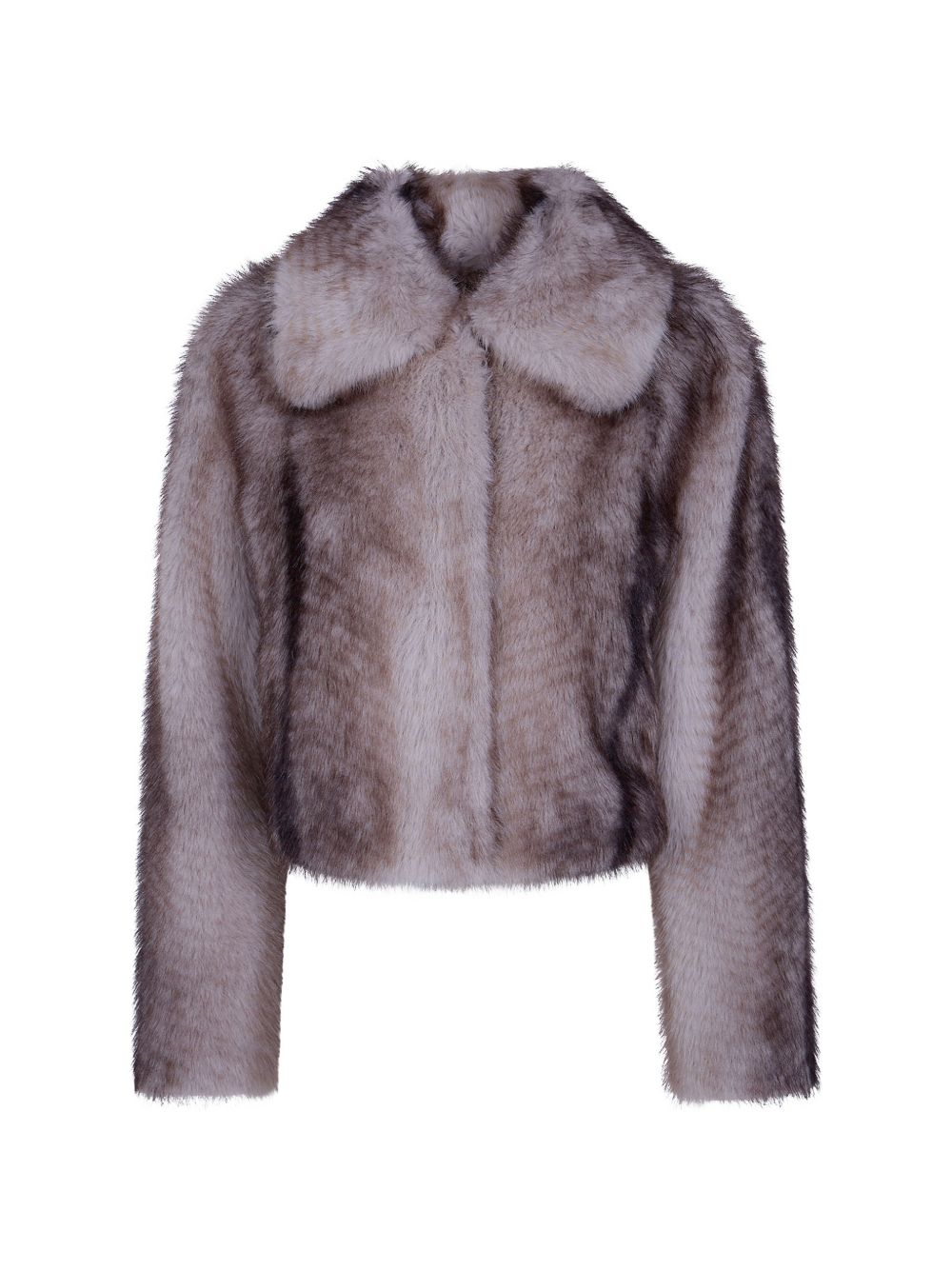 TWINSET Giacca in ecopelliccia con sfumature marroni 