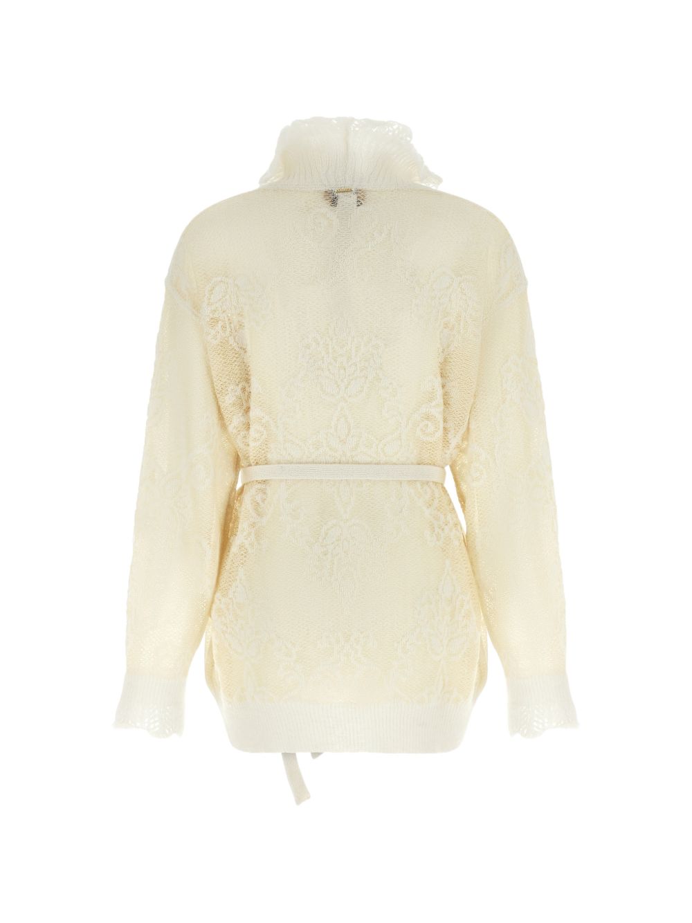 TWINSET Maglia a collo alto impreziosita da pizzo floreale all-over 