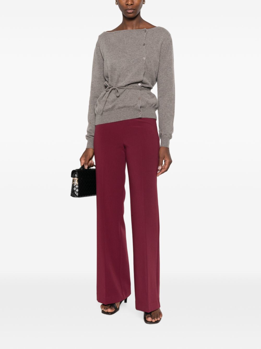 TWINSET Pantaloni eleganti bordeaux 