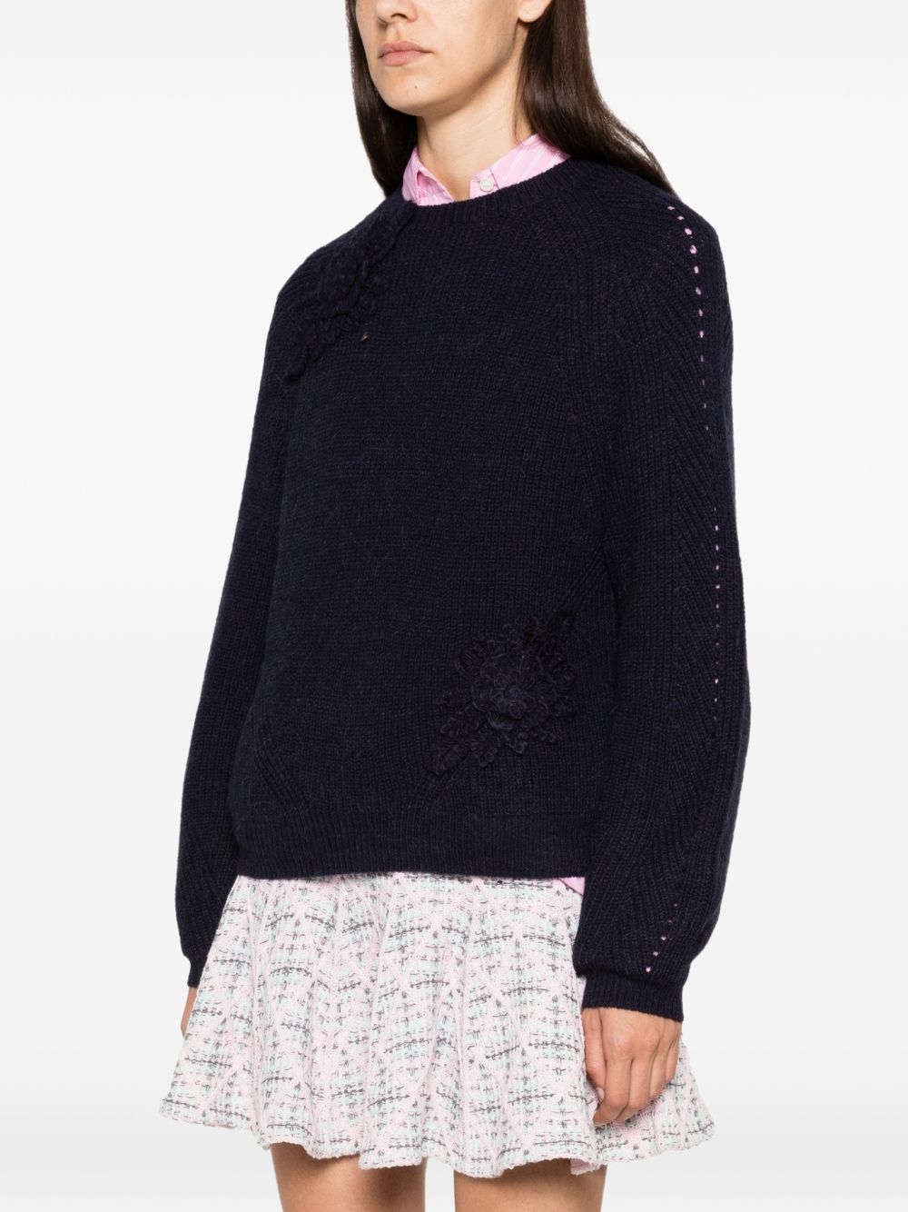 TWINSET Maglia girocollo blu notte 