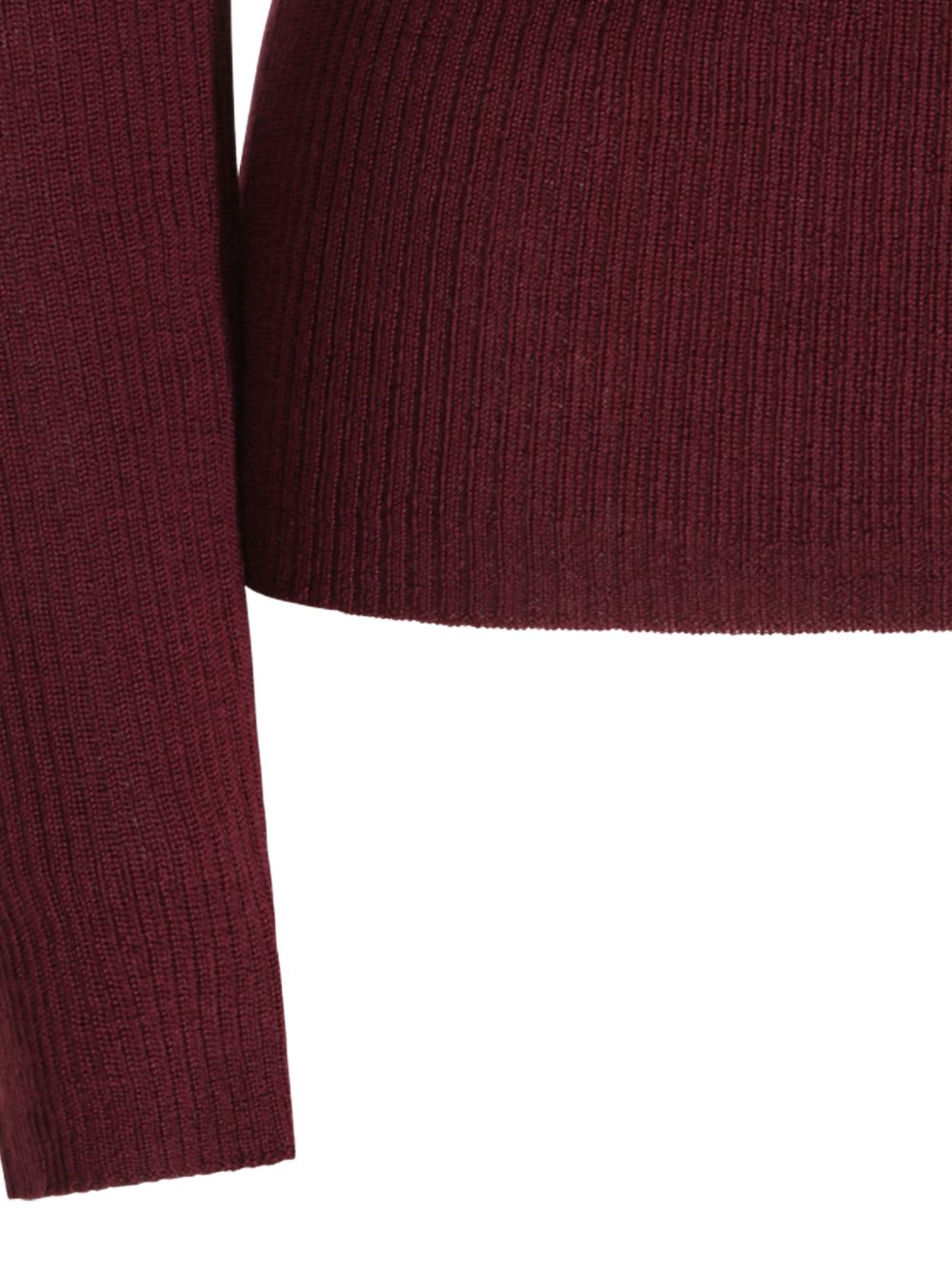 TWINSET Maglia a collo alto in lana bordeaux 