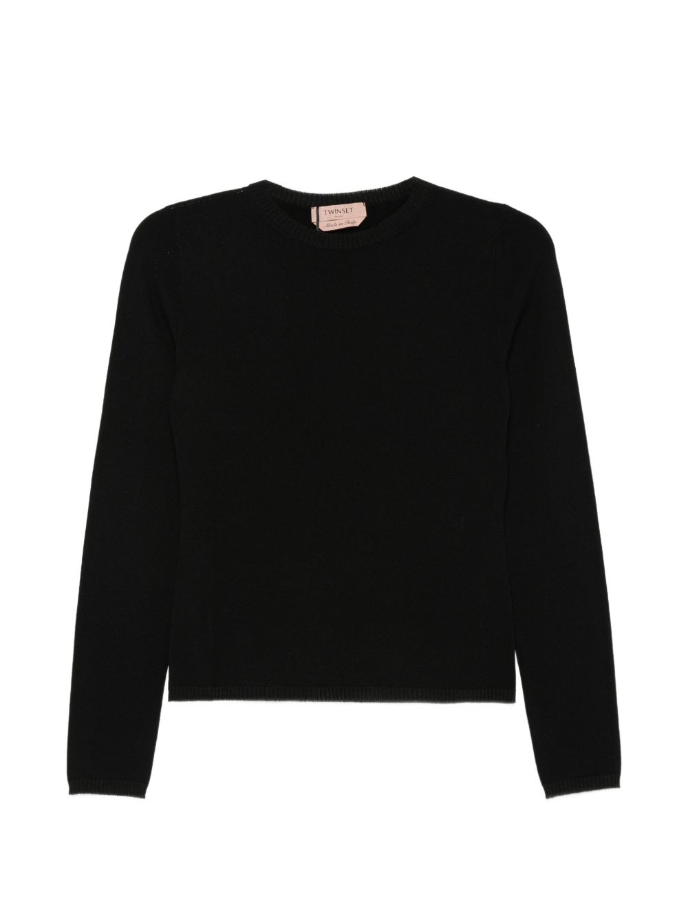TWINSET Maglia girocollo nera 