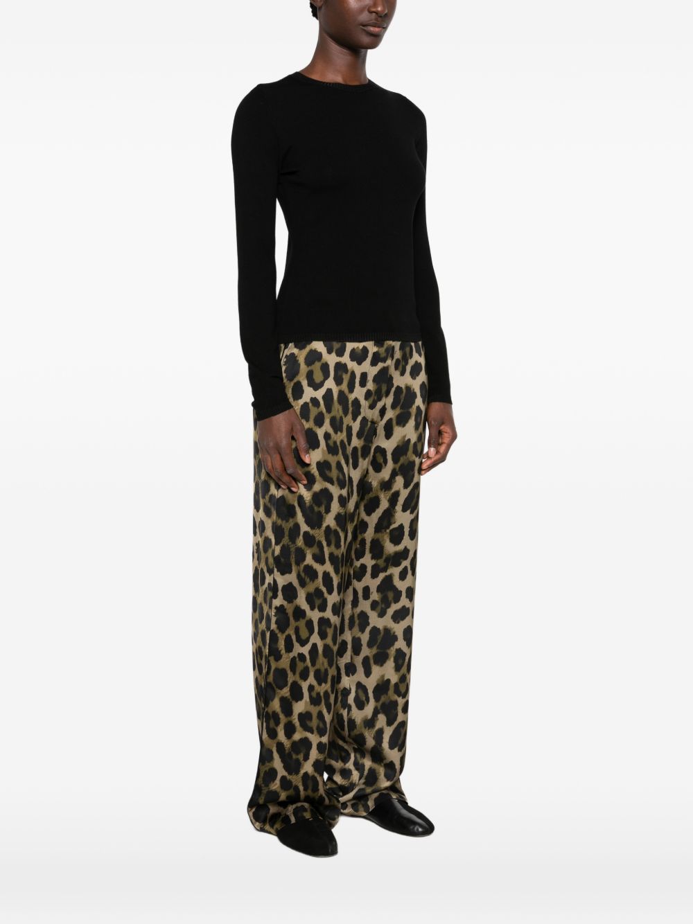 TWINSET Maglia girocollo nera 
