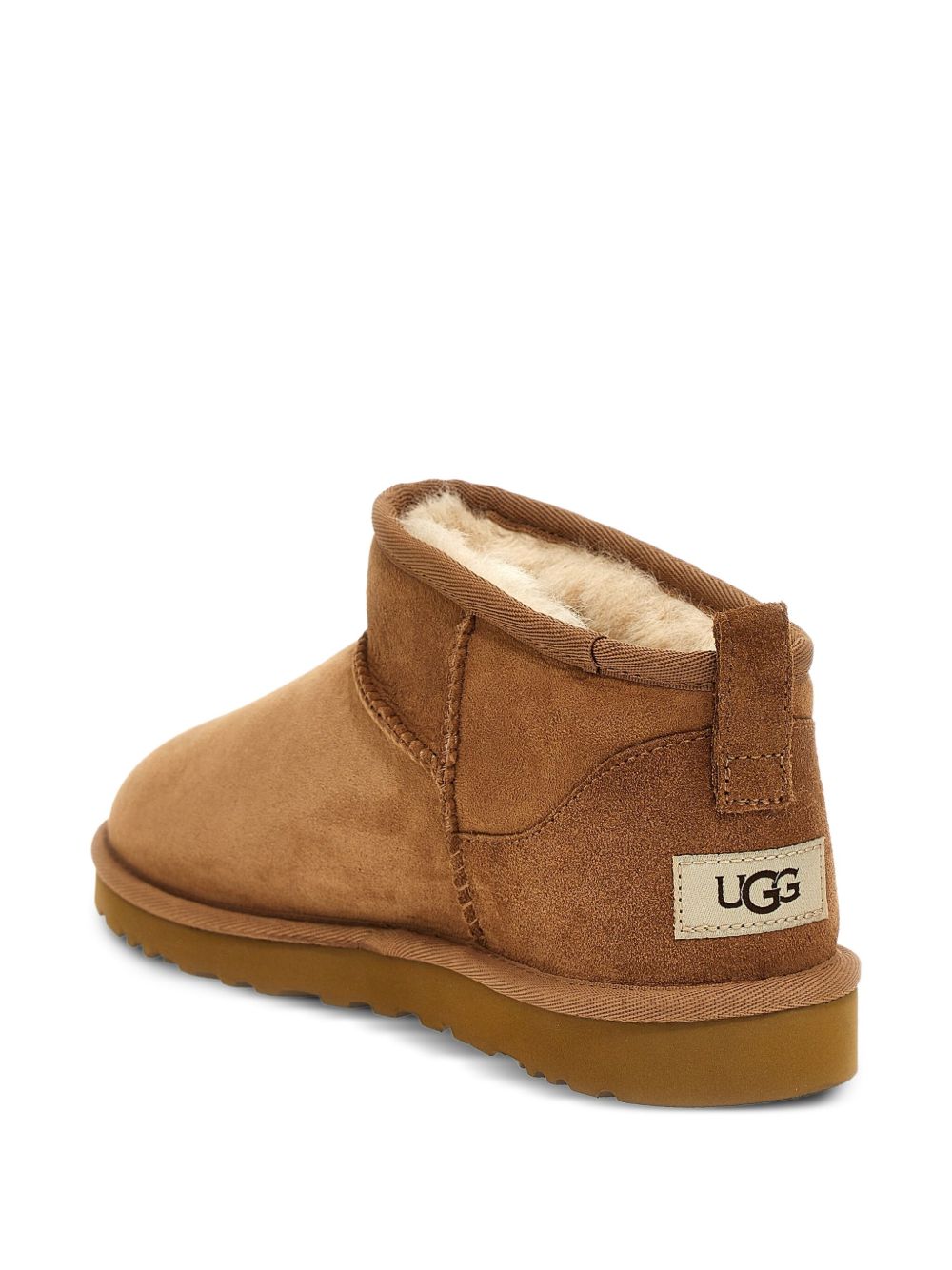 UGG Stivaletti Classic Ultra Mini in camoscio color castagna 