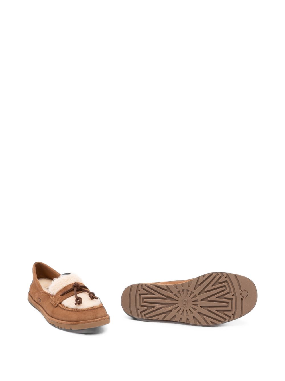 UGG Zora Loafer mocassino in camoscio beige 