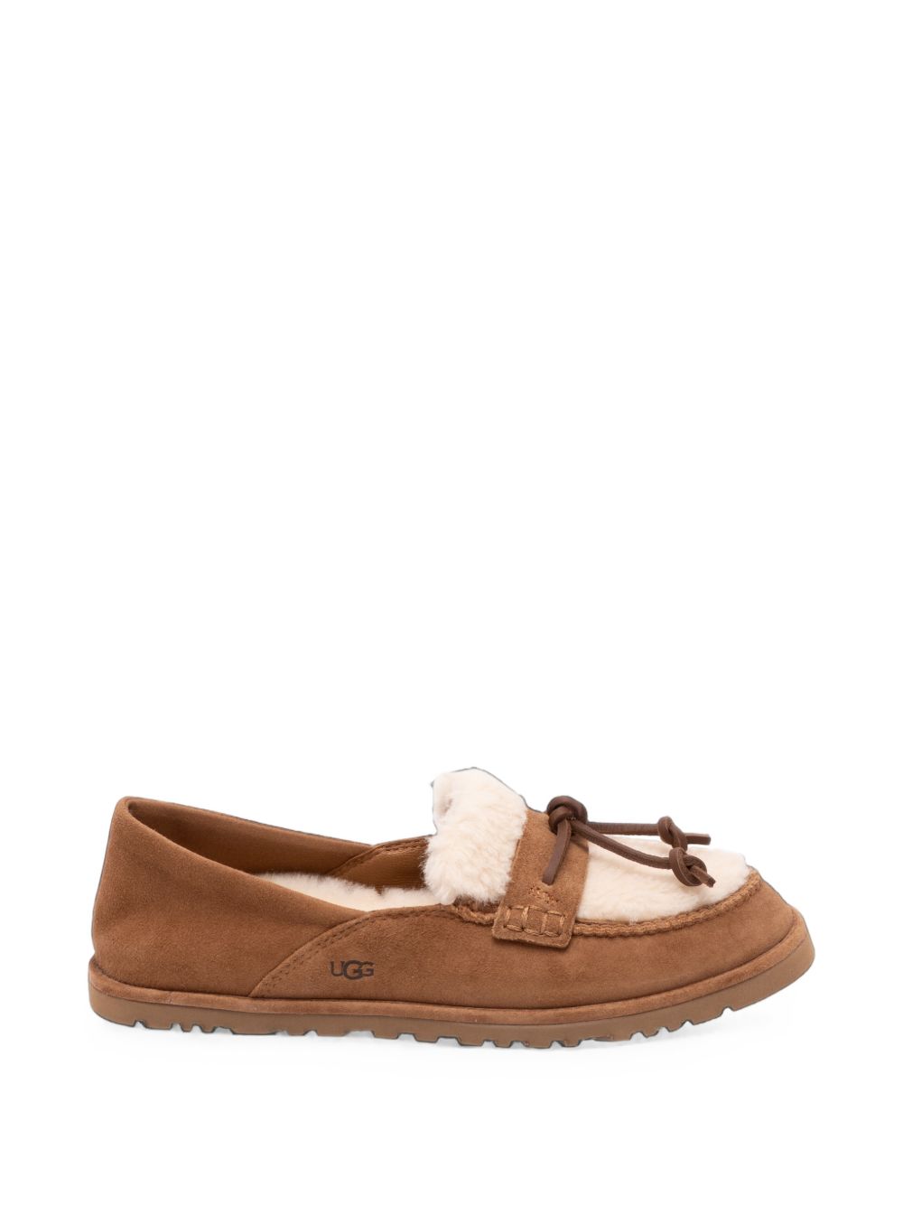 UGG Zora Loafer mocassino in camoscio beige 