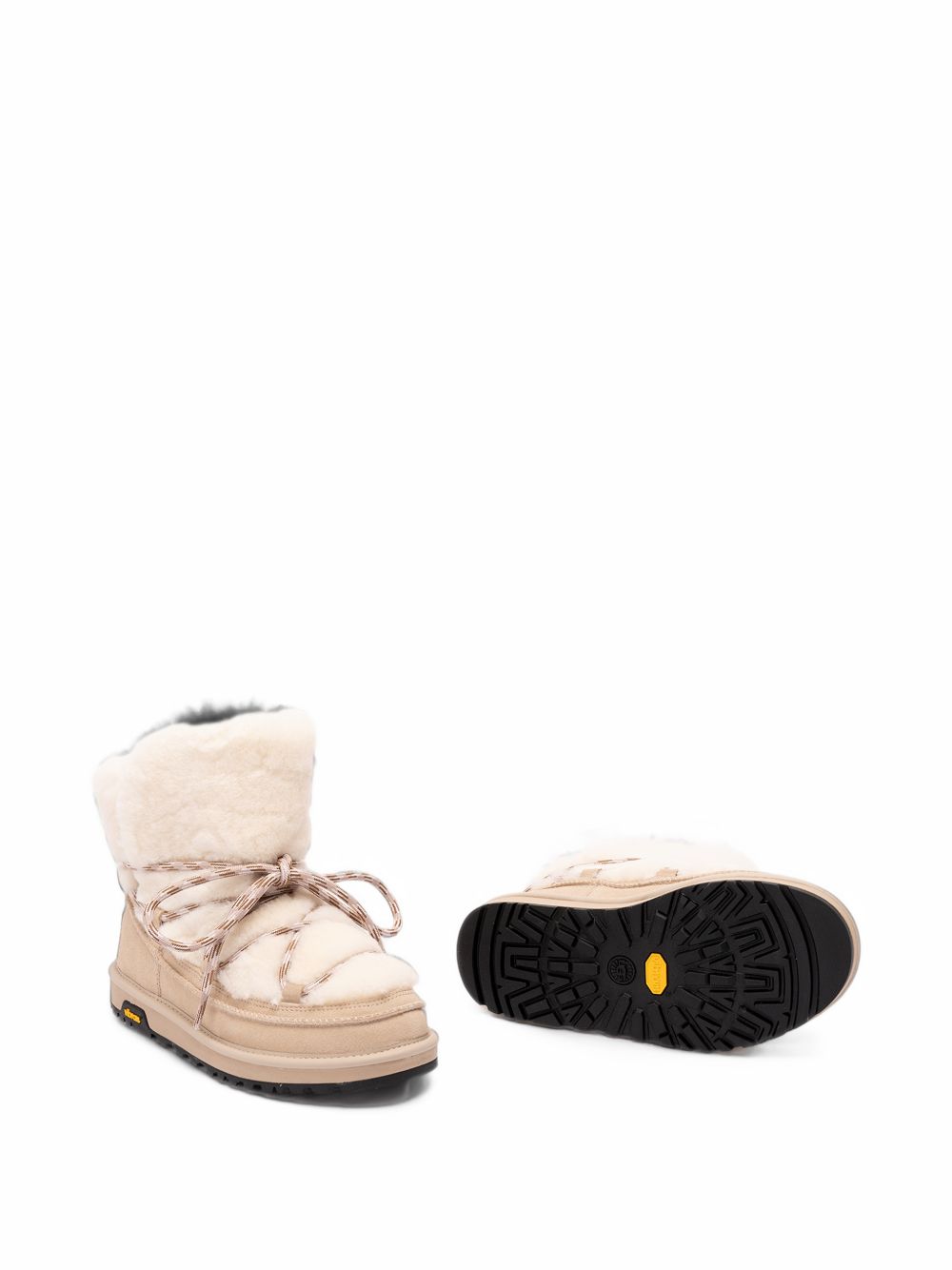 UGG Stivaletti alti beige in pelle con lacci 