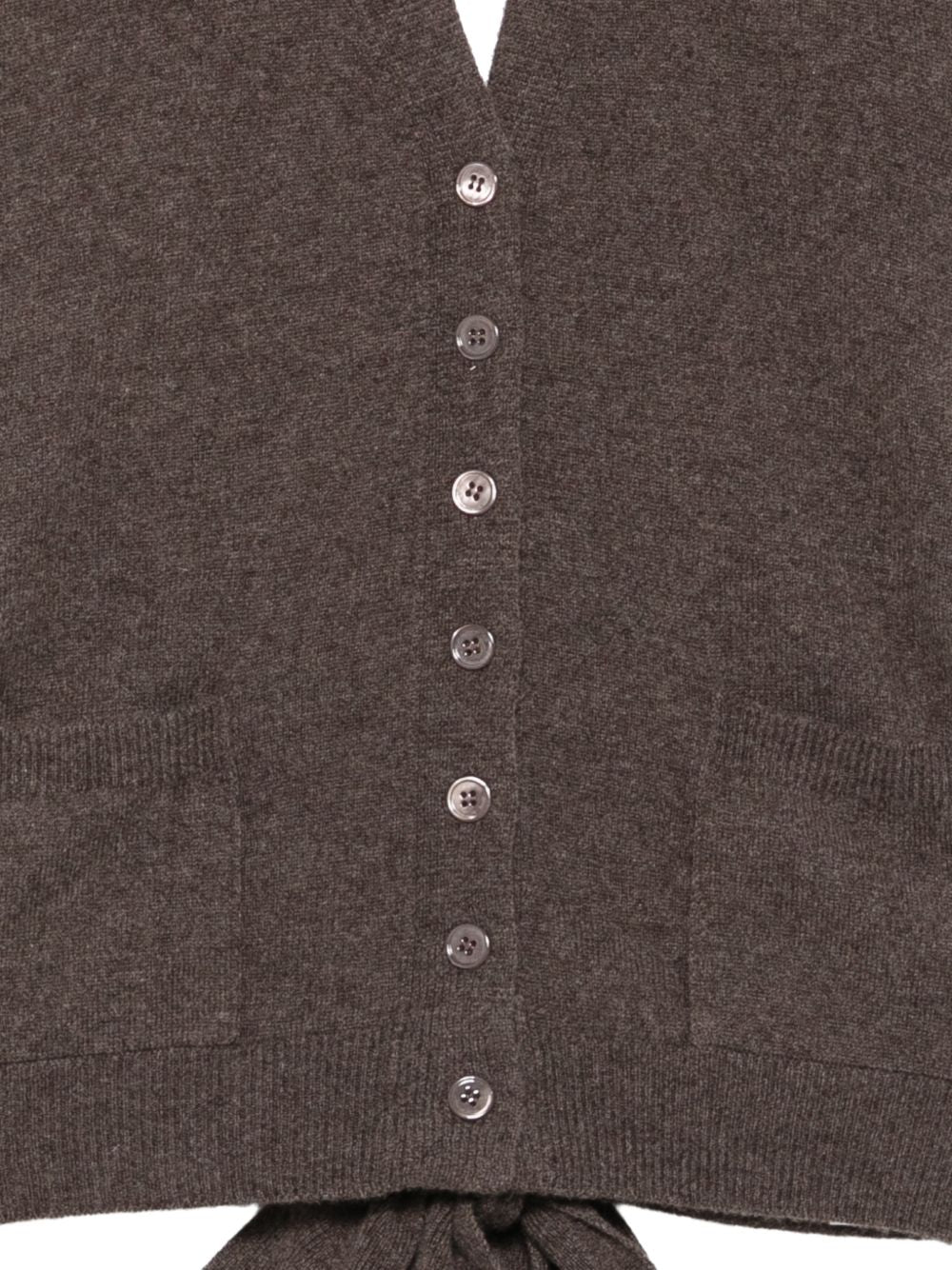 VANISE Gilet PHILIPPA CACAO in maglia marrone di cashmere 