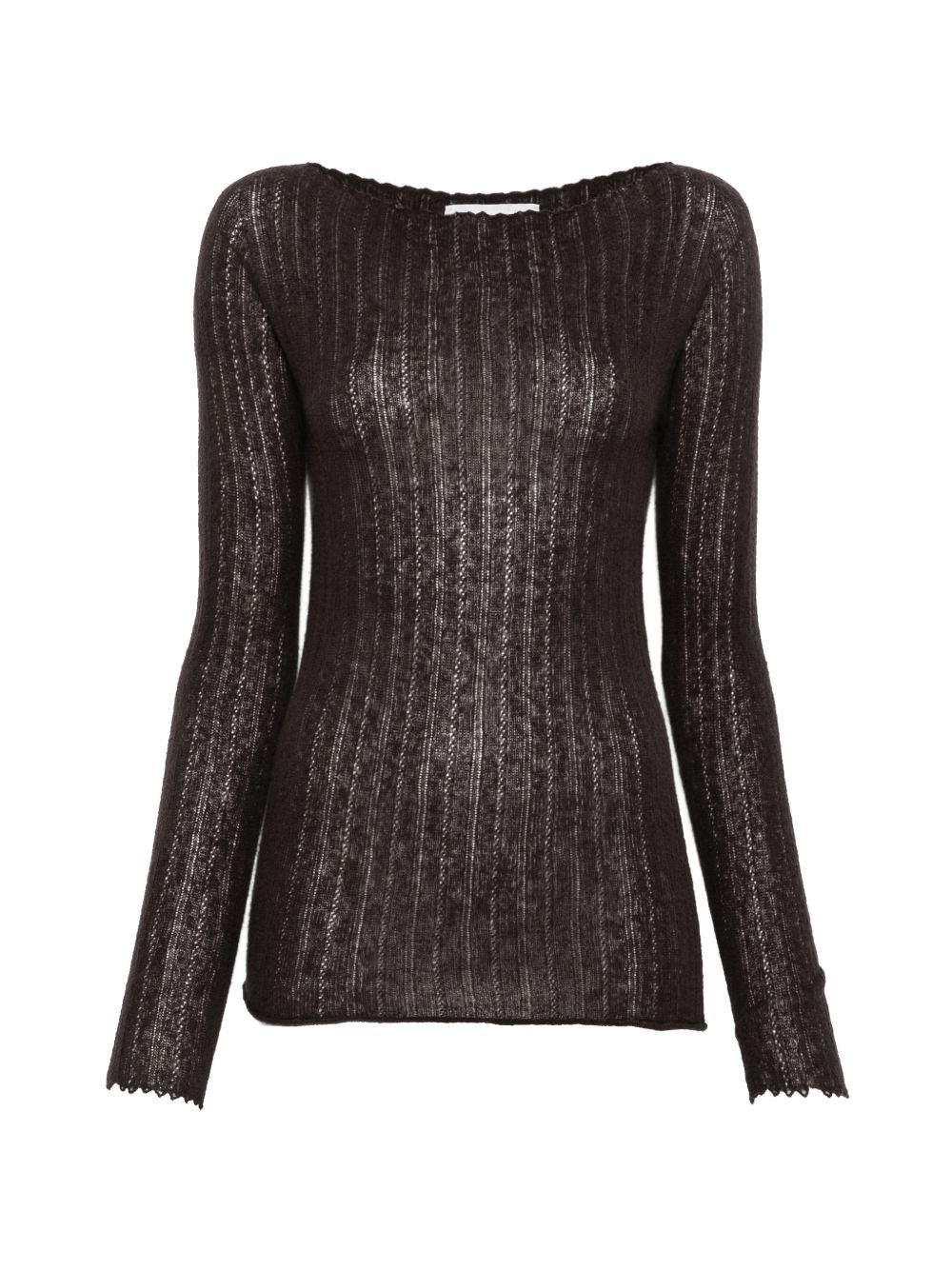 VANISE Maglia Stella color caffè in cashmere 