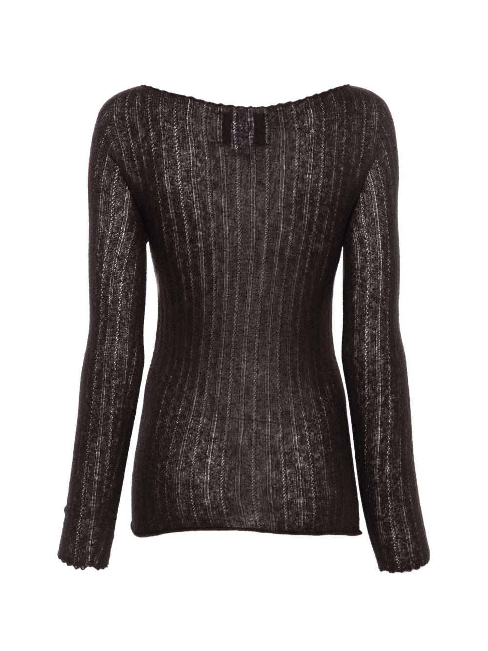 VANISE Maglia Stella color caffè in cashmere 