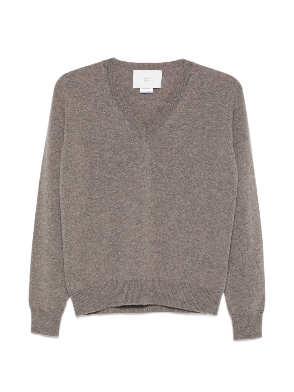 VANISE Maglia Annette color castoro in cashmere 