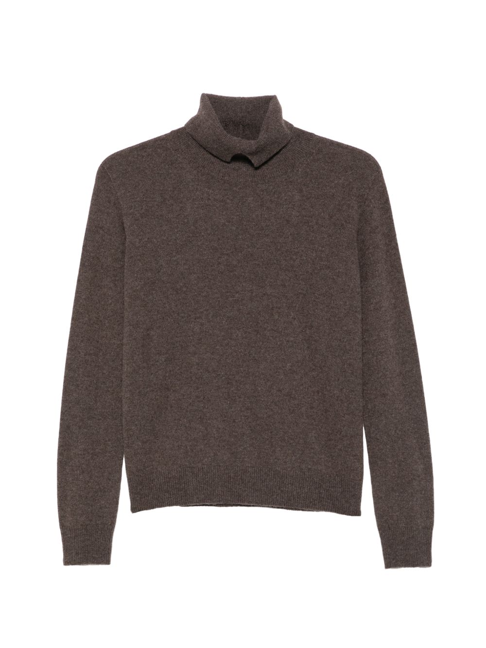 VANISE Maglia SANDRINE CACAO in cashmere con collo alto 