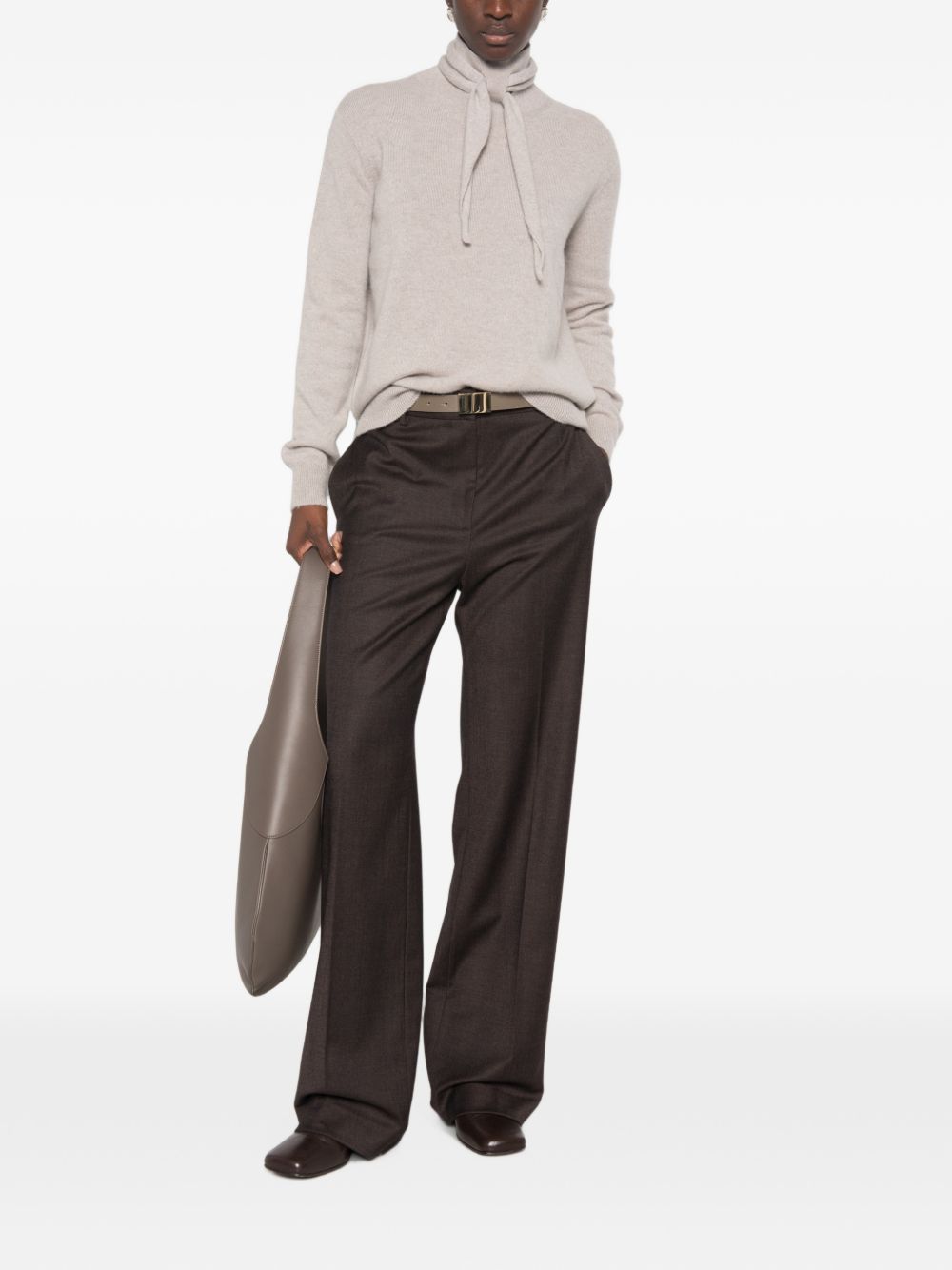 VANISE Maglia Renée color sasso in cashmere 