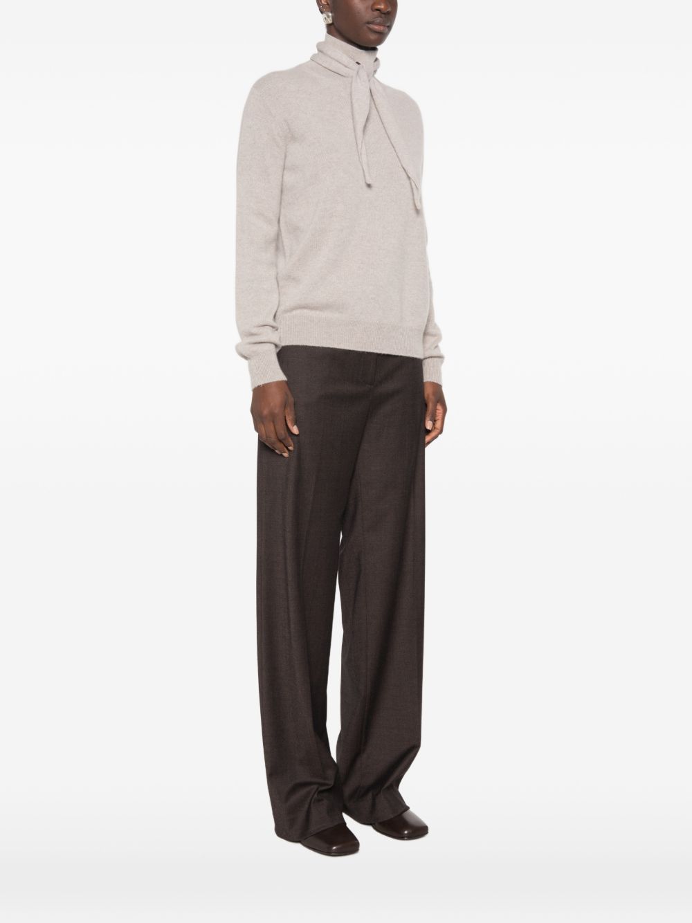 VANISE Maglia Renée color sasso in cashmere 