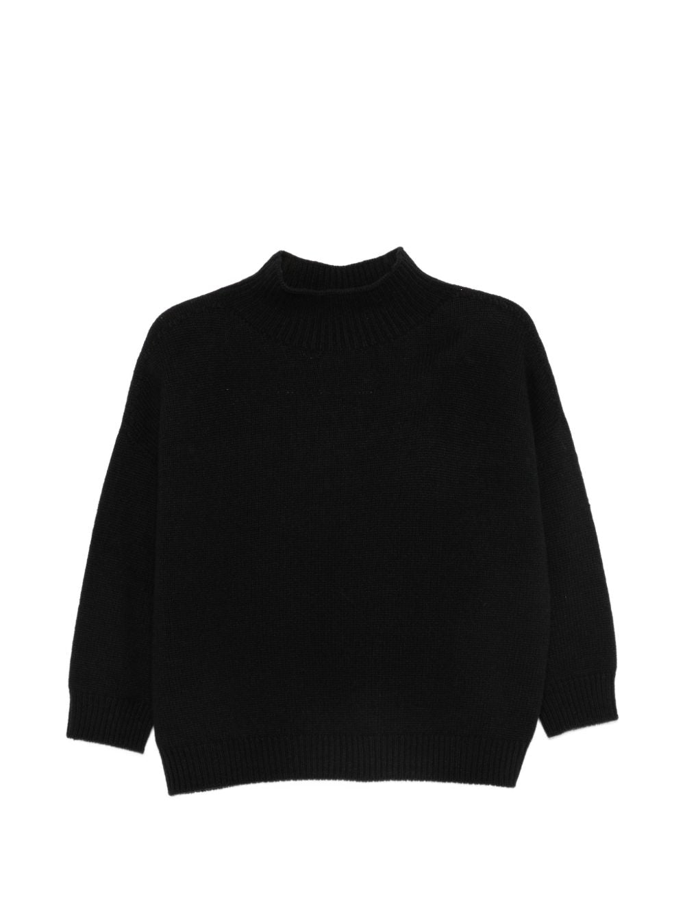 VANISE Maglia Chantal nera in lana e cashmere 