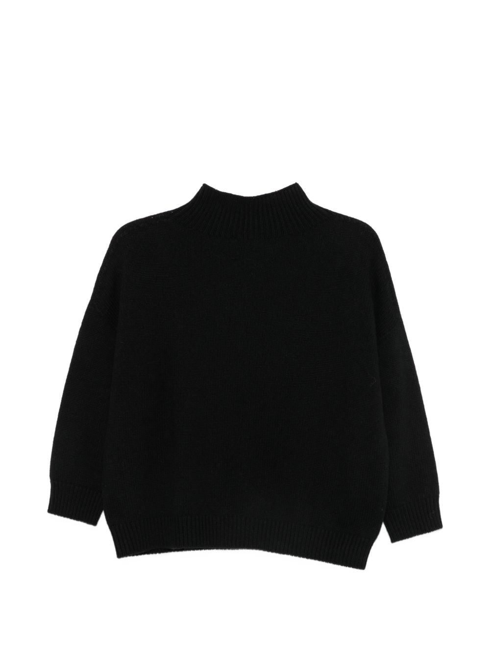 VANISE Maglia Chantal nera in lana e cashmere 