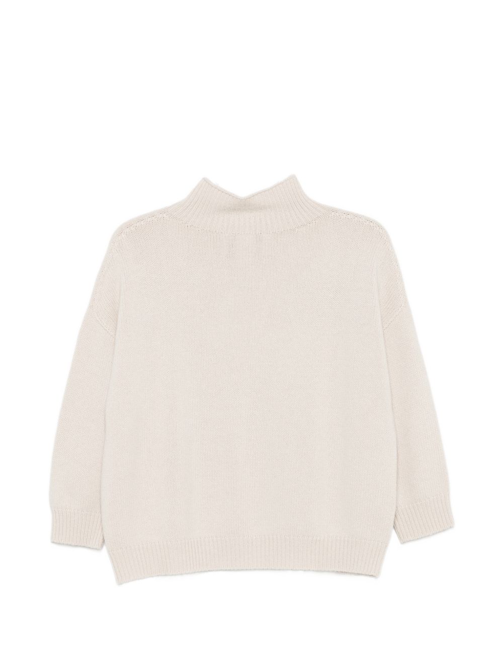 VANISE Maglia Chantal color stucco in lana e cashmere 