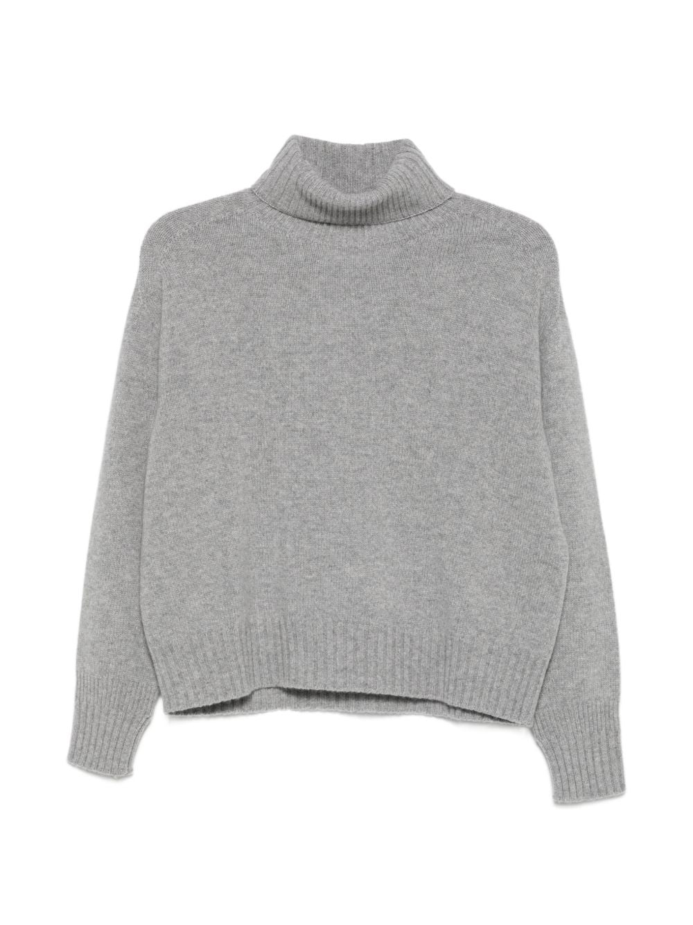 VANISE Maglia Penelope grigio medio in lana e cashmere 