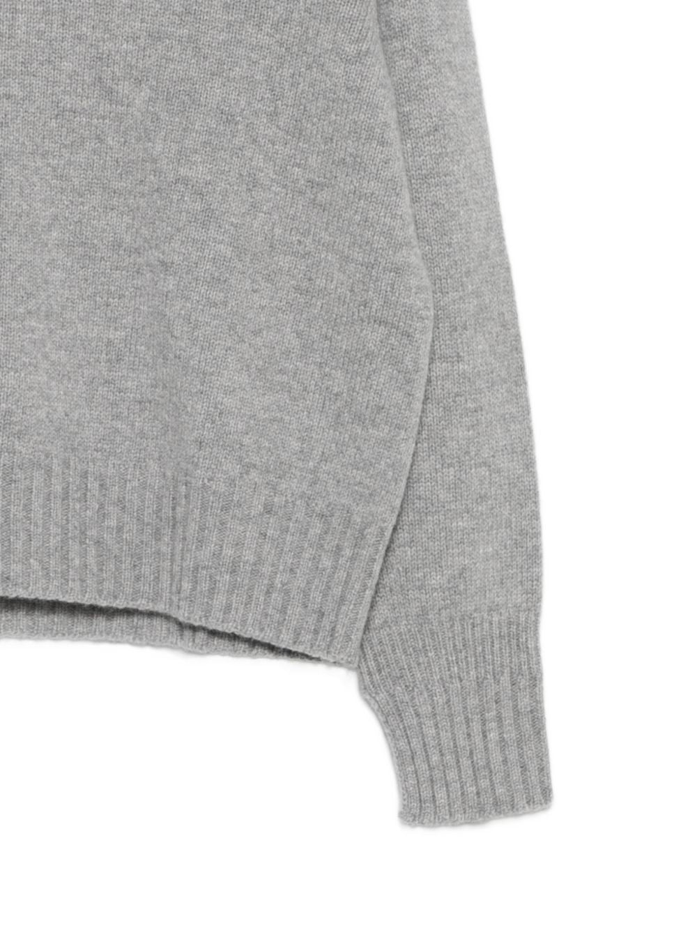 VANISE Maglia Penelope grigio medio in lana e cashmere 