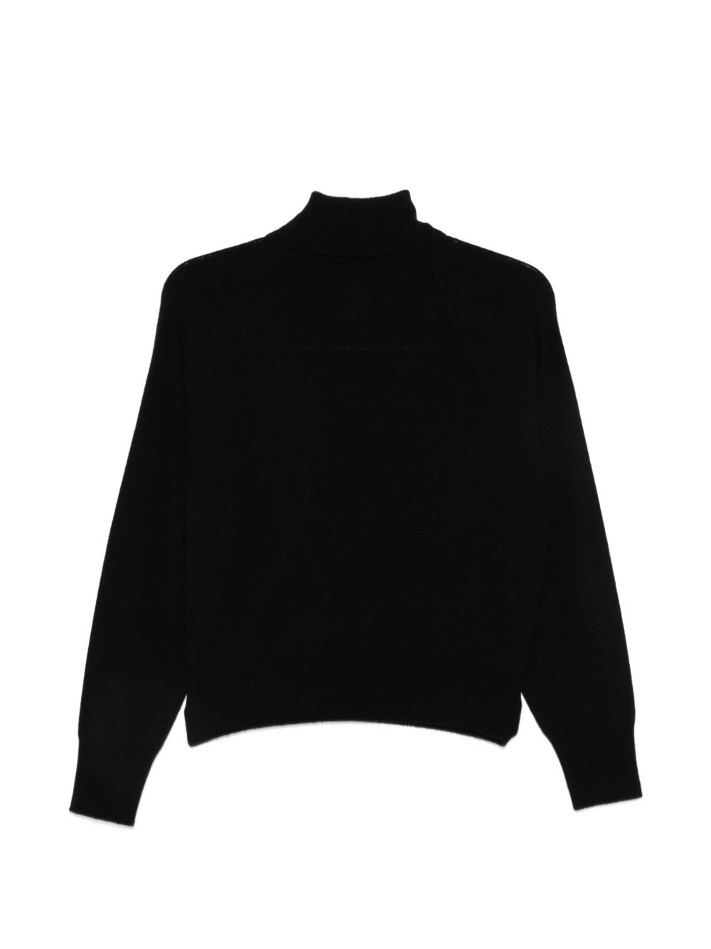 VANISE Maglia Matilde Nero in cashmere nero con collo alto 