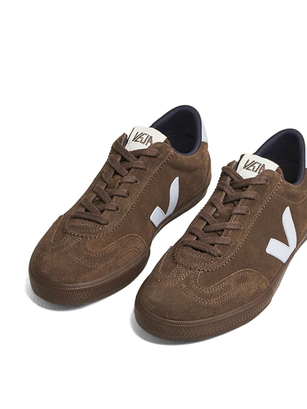 VEJA Sneakers in pelle scamosciata marrone 