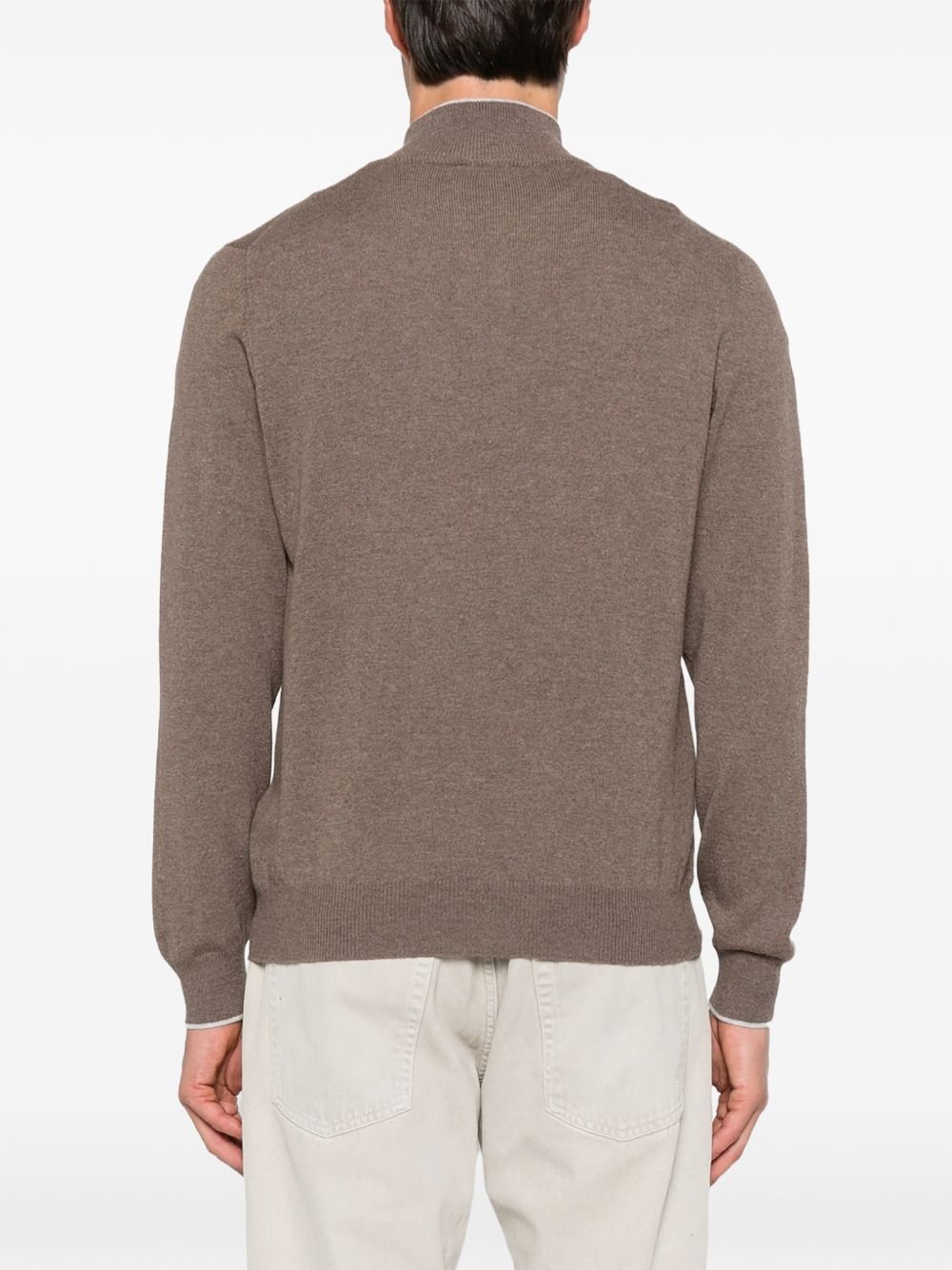 VENGERA Maglia collo alto con zip 