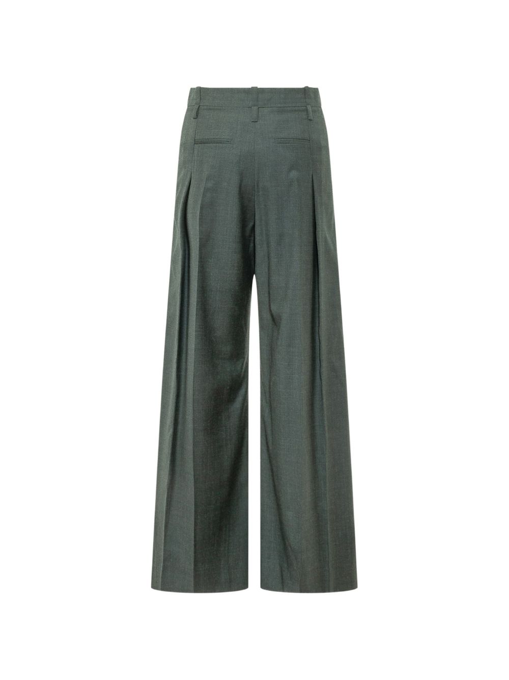 VICTORIA BECKHAM Pantaloni sartoriali Ethel verde scuro 