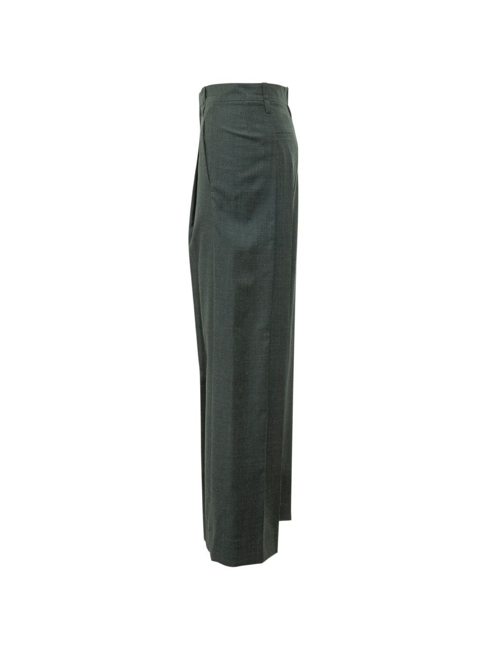 VICTORIA BECKHAM Pantaloni sartoriali Ethel verde scuro 
