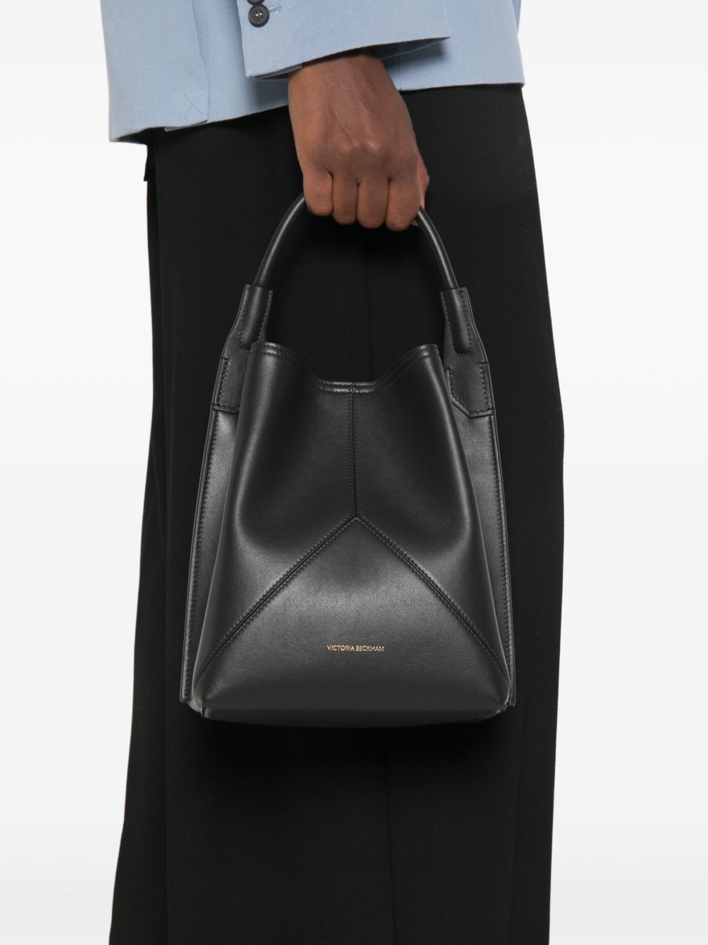 VICTORIA BECKHAM Borsa a secchiello Victoria in nappa nera 