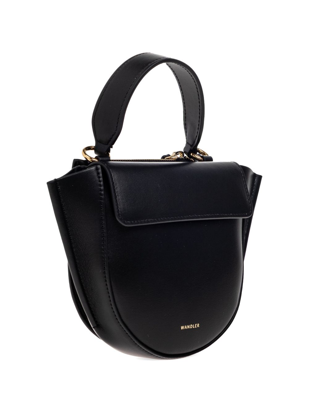 WANDLER Borsa Hortensia Piccola in pelle nera 